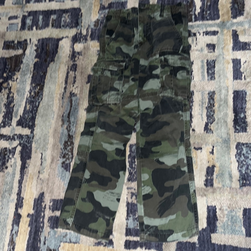 Camo pants boys size 8